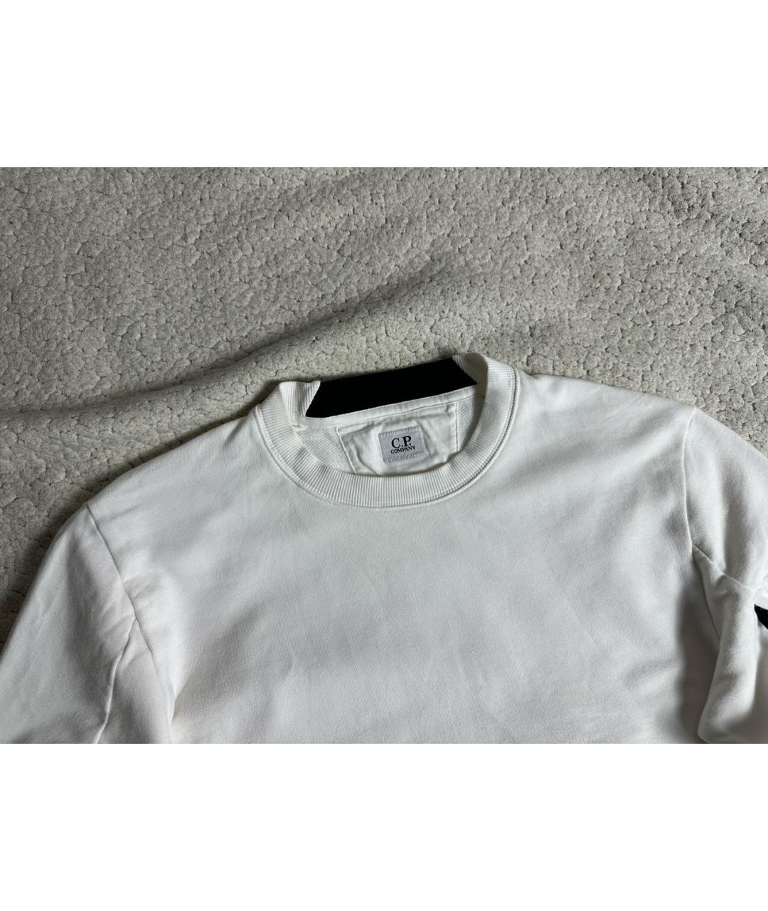 CP COMPANY Белый хлопковый джемпер / свитер, фото 2