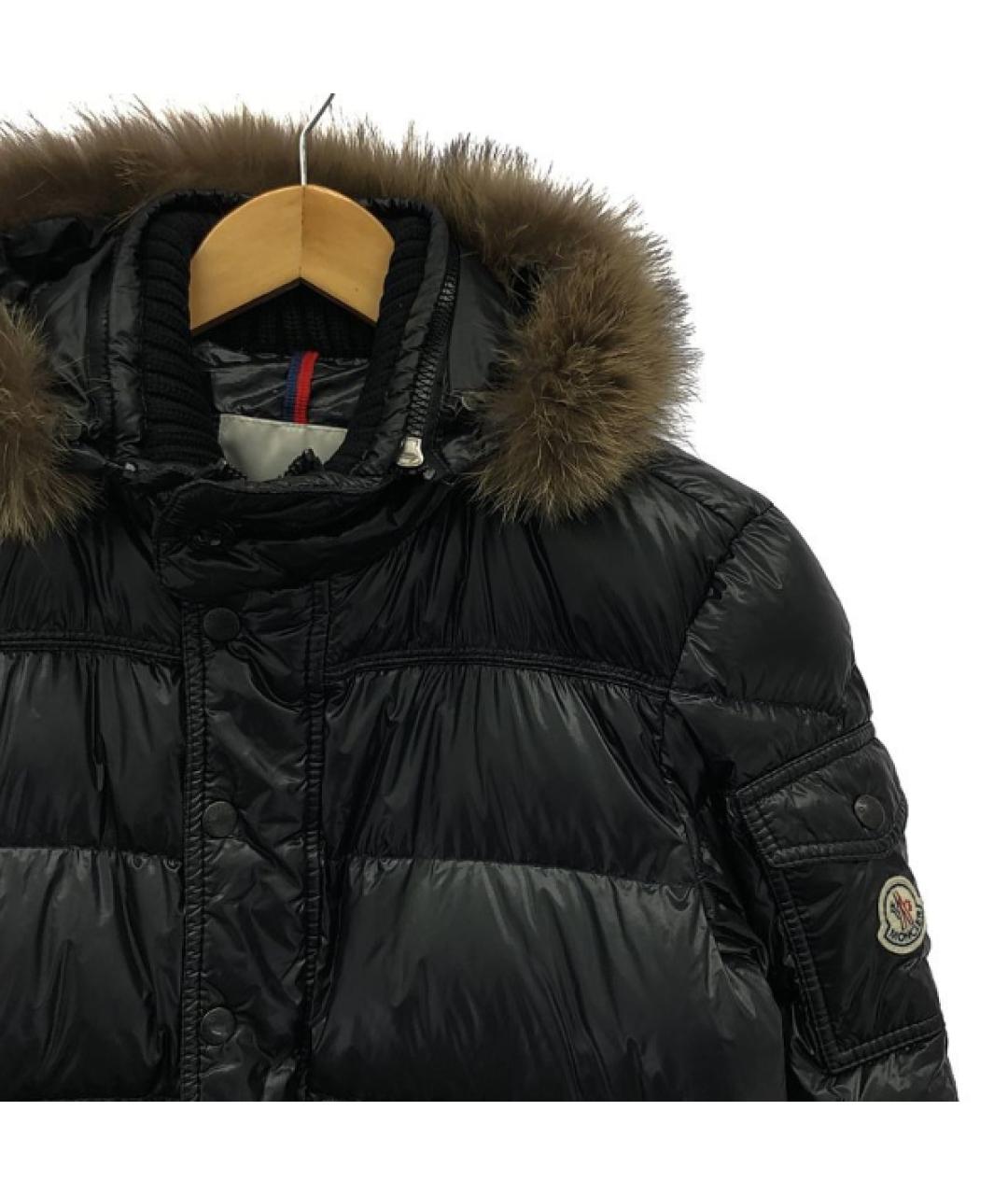 MONCLER Черный пуховик, фото 4