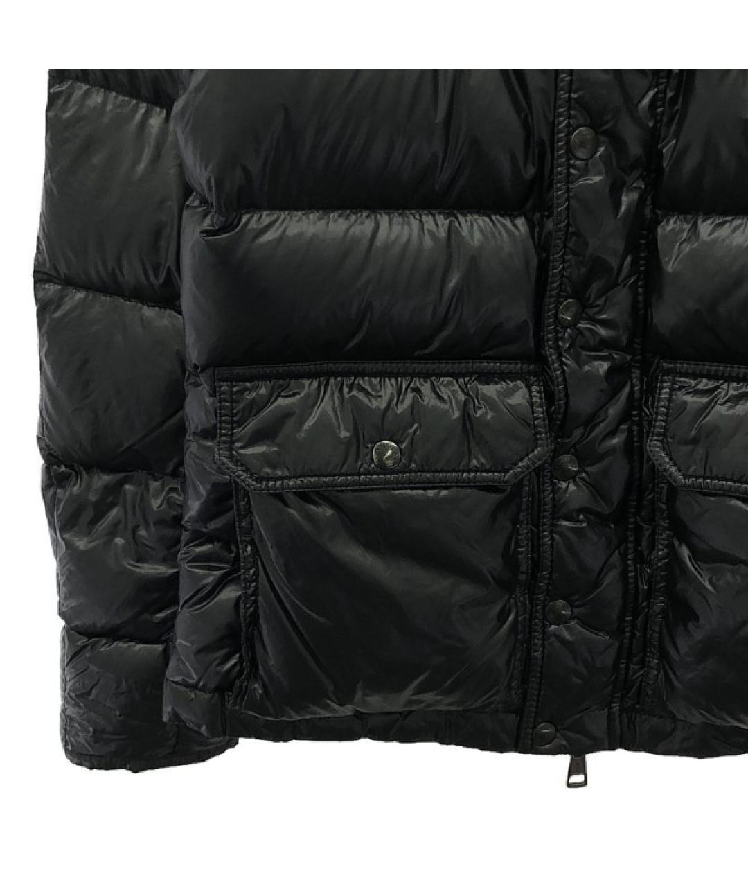 MONCLER Черный пуховик, фото 3