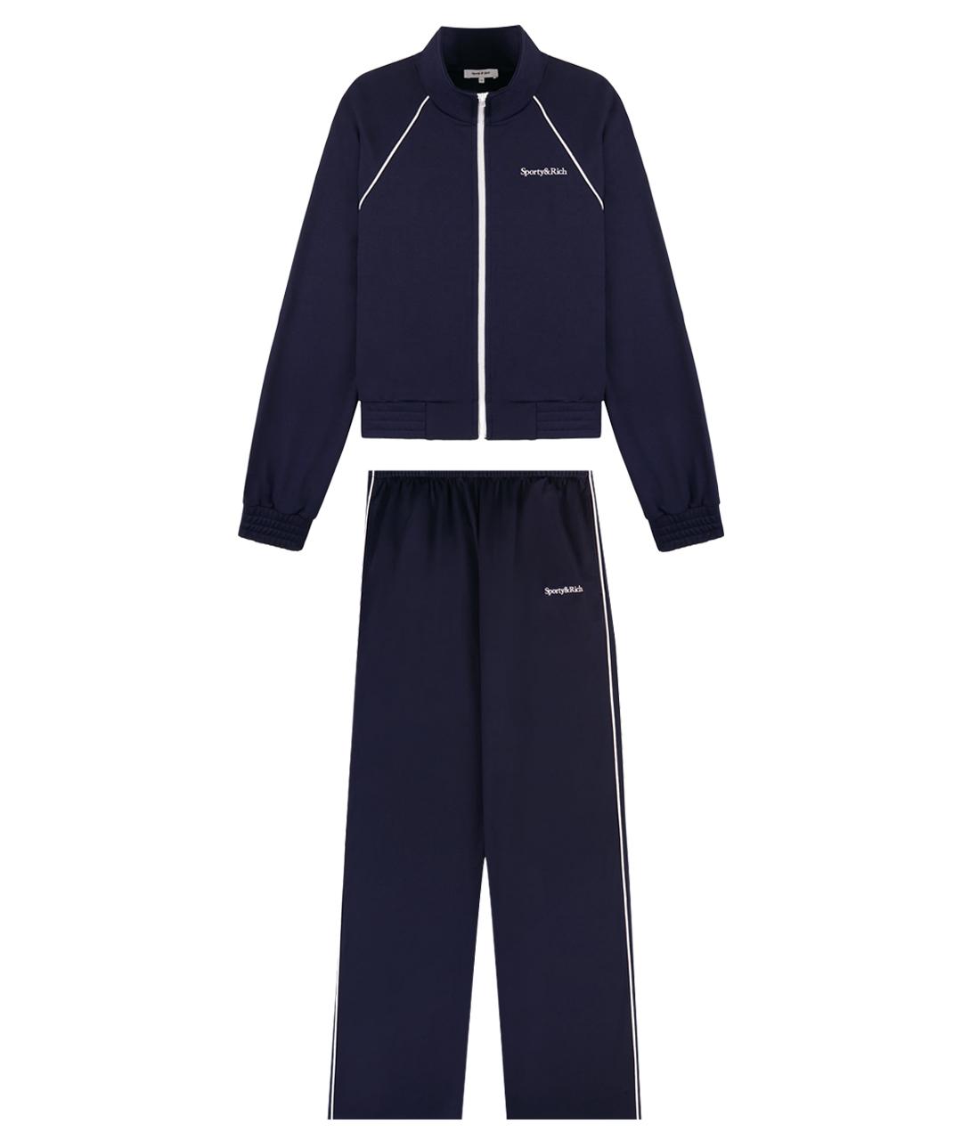 SPORTY AND RICH Синий полиэстеровый спортивные костюмы, фото 1