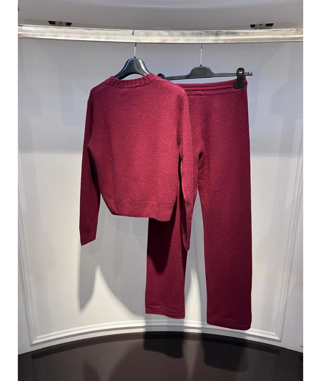 SPORTY AND RICH Бордовый кашемировый спортивные костюмы, фото 3