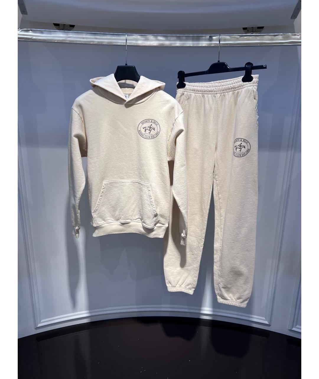 SPORTY AND RICH Бежевый хлопковый спортивные костюмы, фото 2