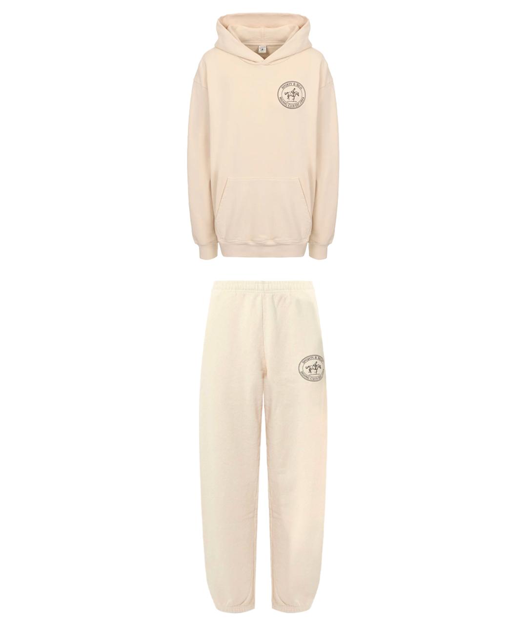 SPORTY AND RICH Бежевый хлопковый спортивные костюмы, фото 1