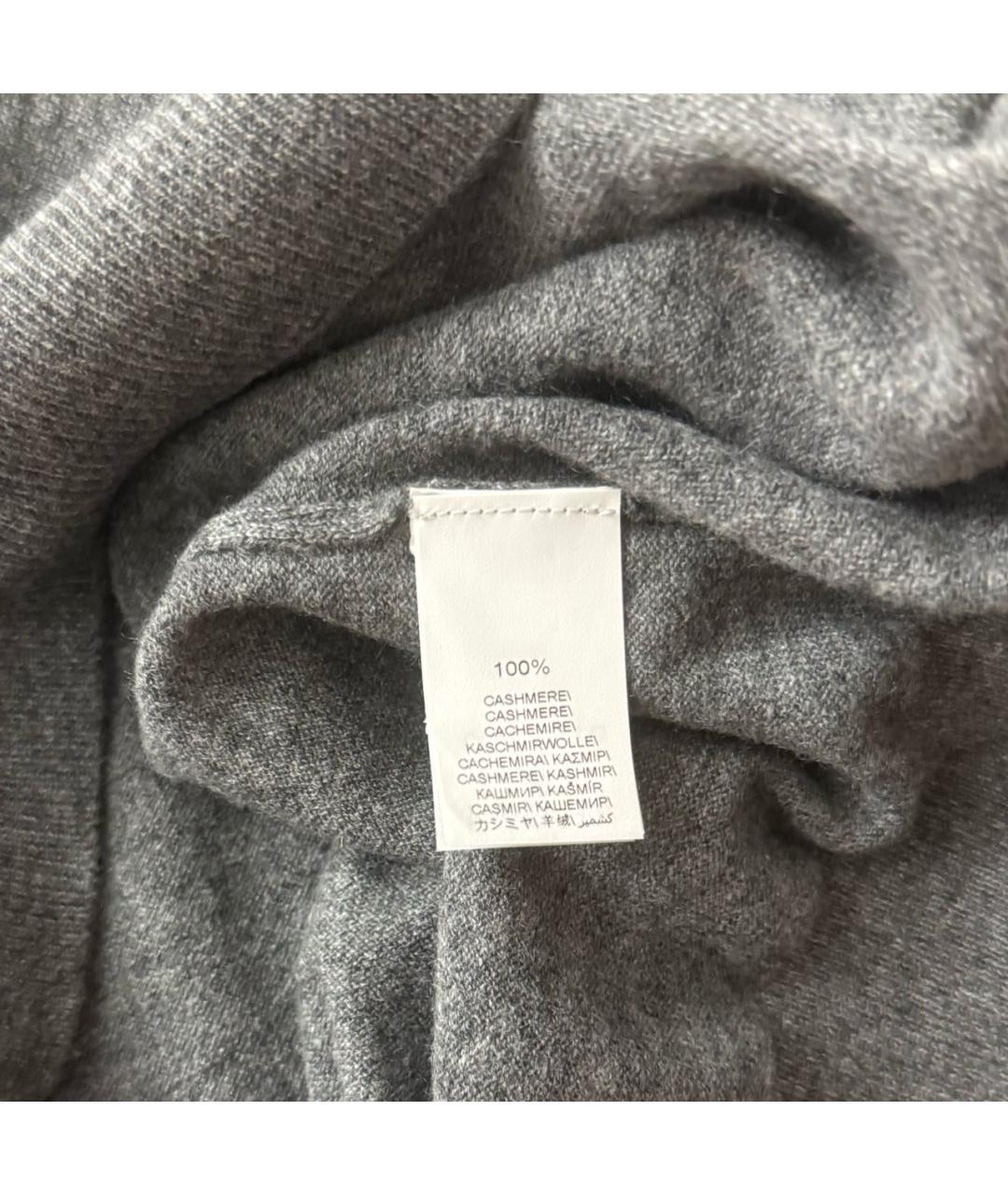 BRUNELLO CUCINELLI Серый кашемировый джемпер / свитер, фото 6