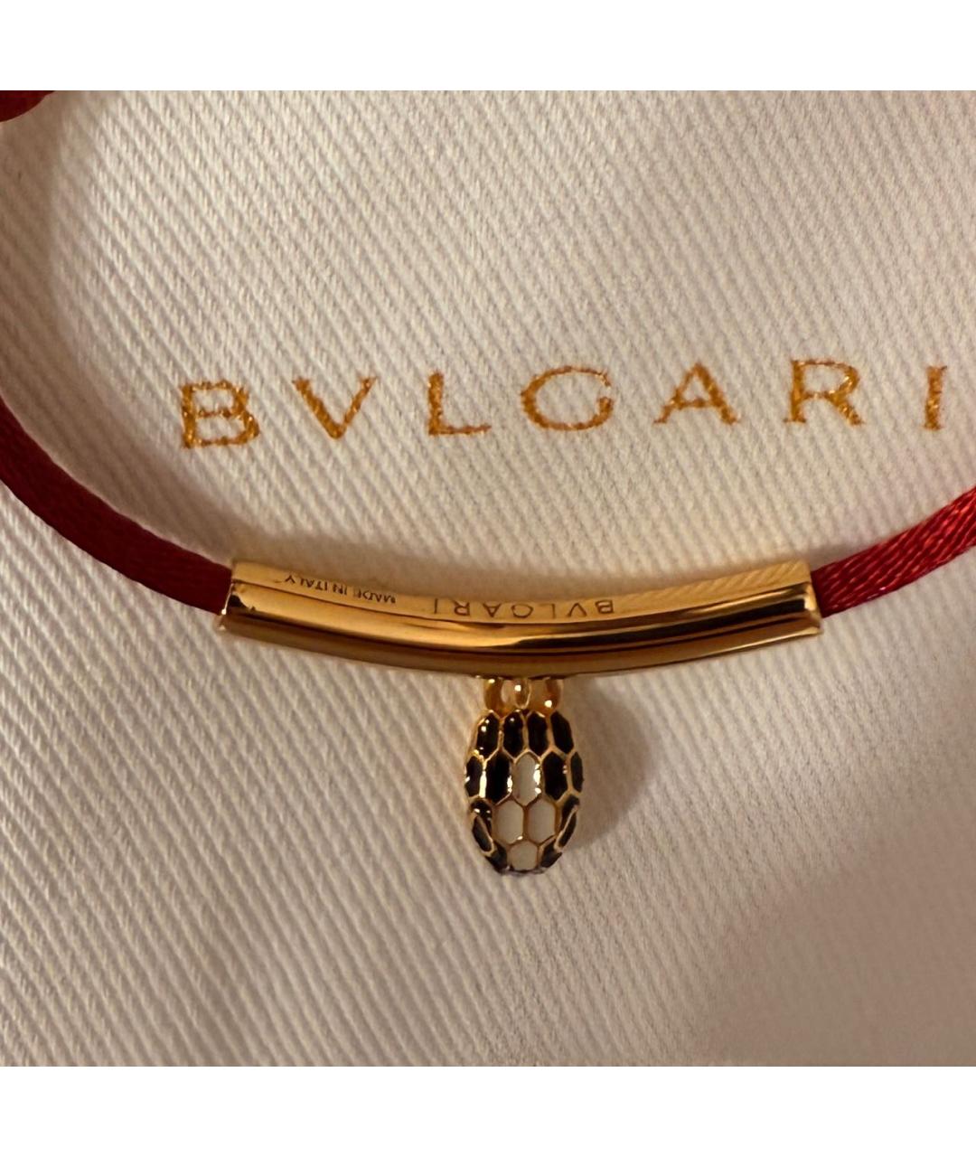 BVLGARI Красный латунный браслет, фото 4