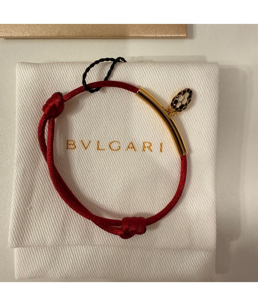 BVLGARI Красный латунный браслет, фото 2