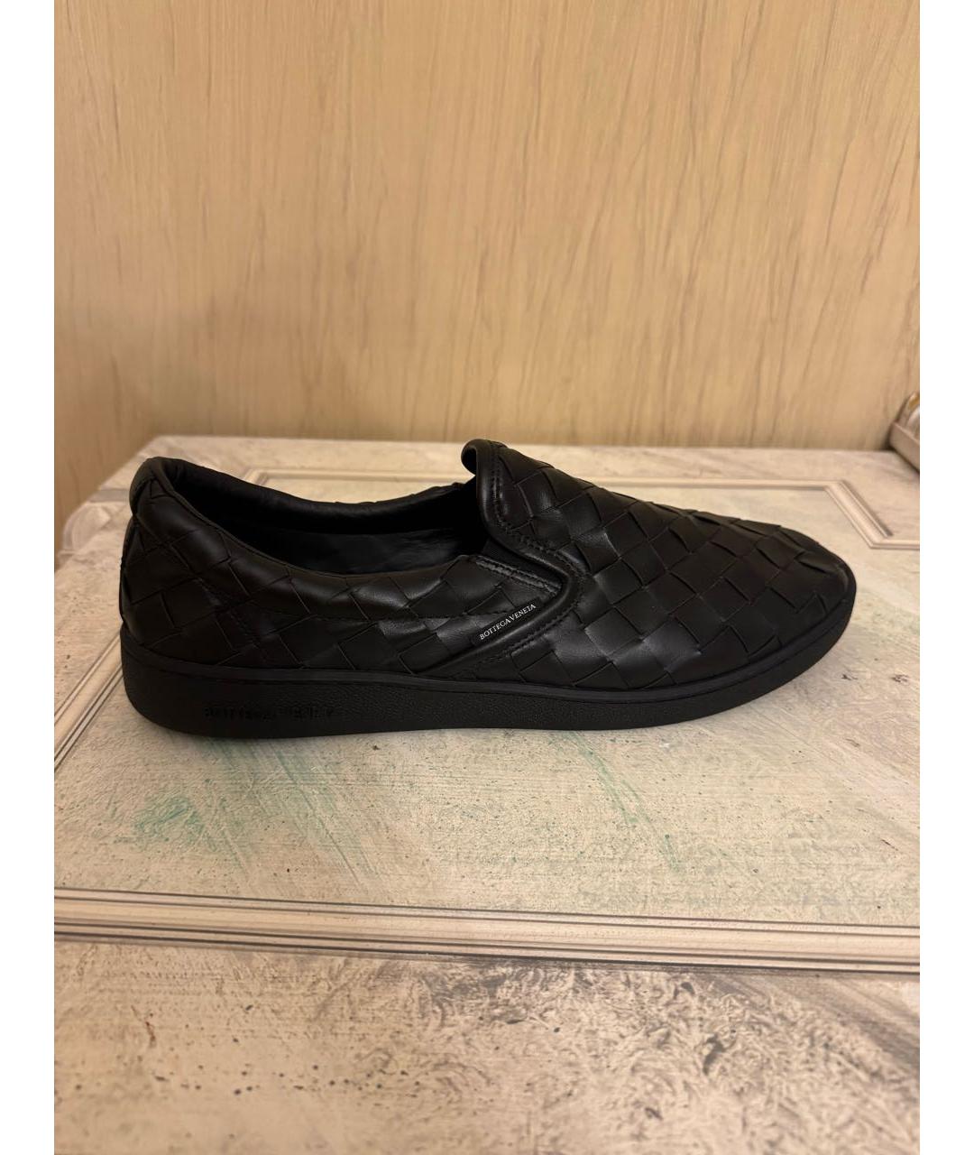 BOTTEGA VENETA Черные кожаные мокасины, фото 7