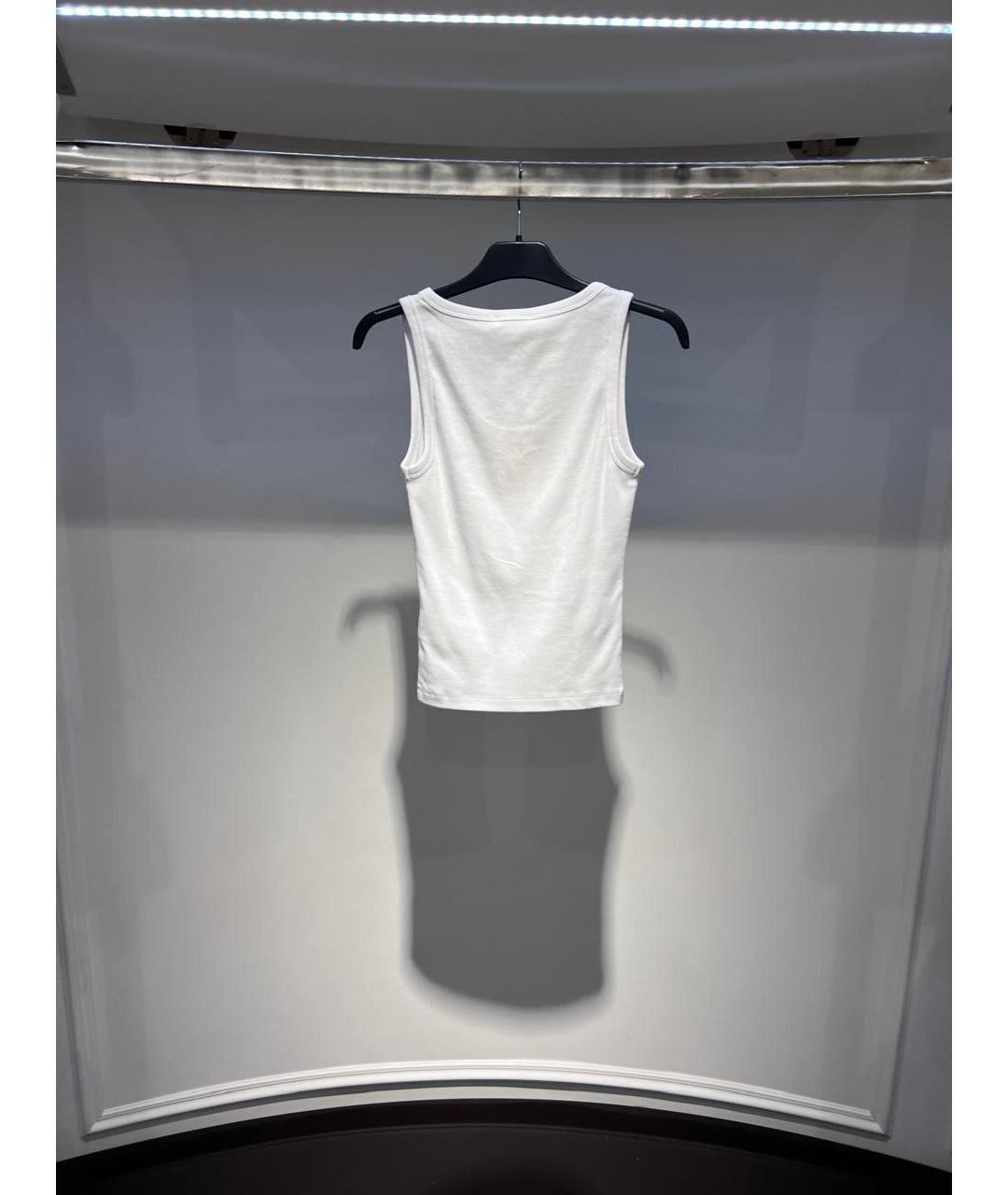 SPORTY AND RICH Белая хлопковая майка, фото 3