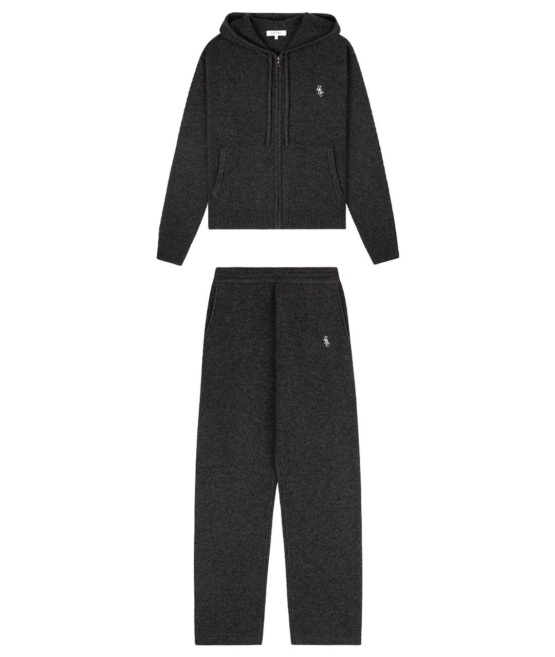 SPORTY AND RICH Серый шерстяной спортивные костюмы, фото 1