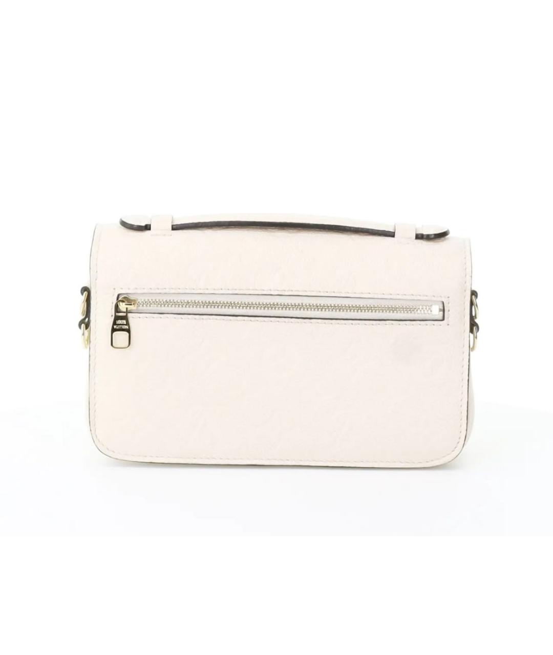 LOUIS VUITTON Бежевая кожаная сумка через плечо, фото 3