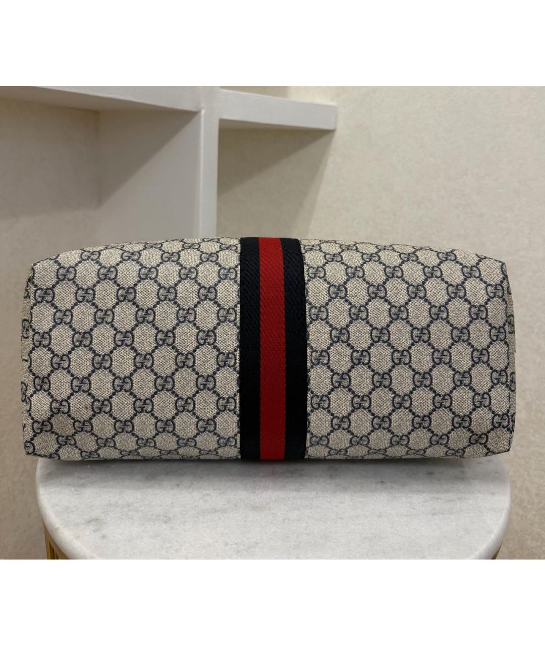 GUCCI Бежевая кожаная сумка с короткими ручками, фото 7