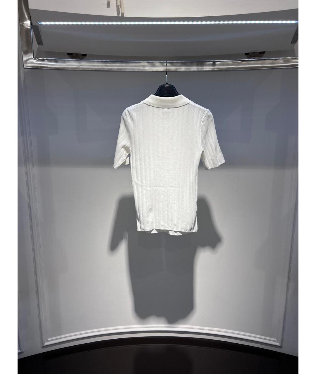 SPORTY AND RICH Белая вискозная футболка, фото 3