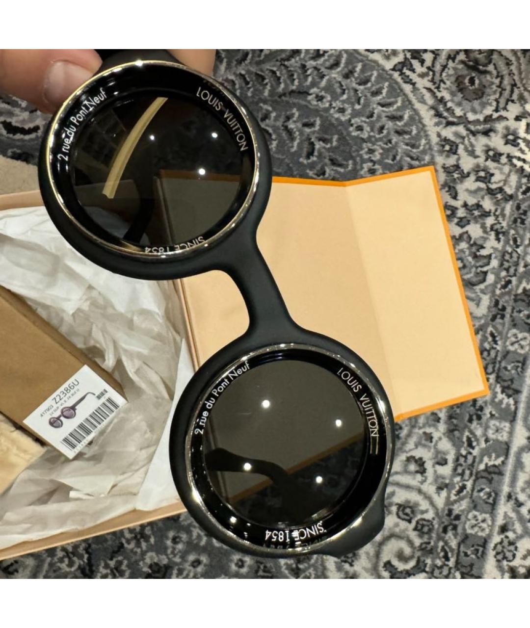 LOUIS VUITTON Черные солнцезащитные очки, фото 8