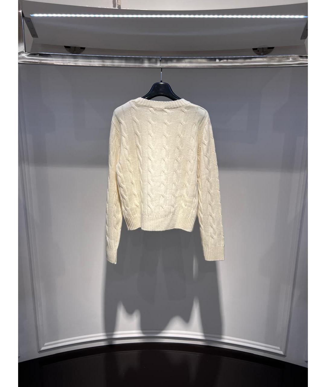 SPORTY AND RICH Бежевый кашемировый джемпер / свитер, фото 3