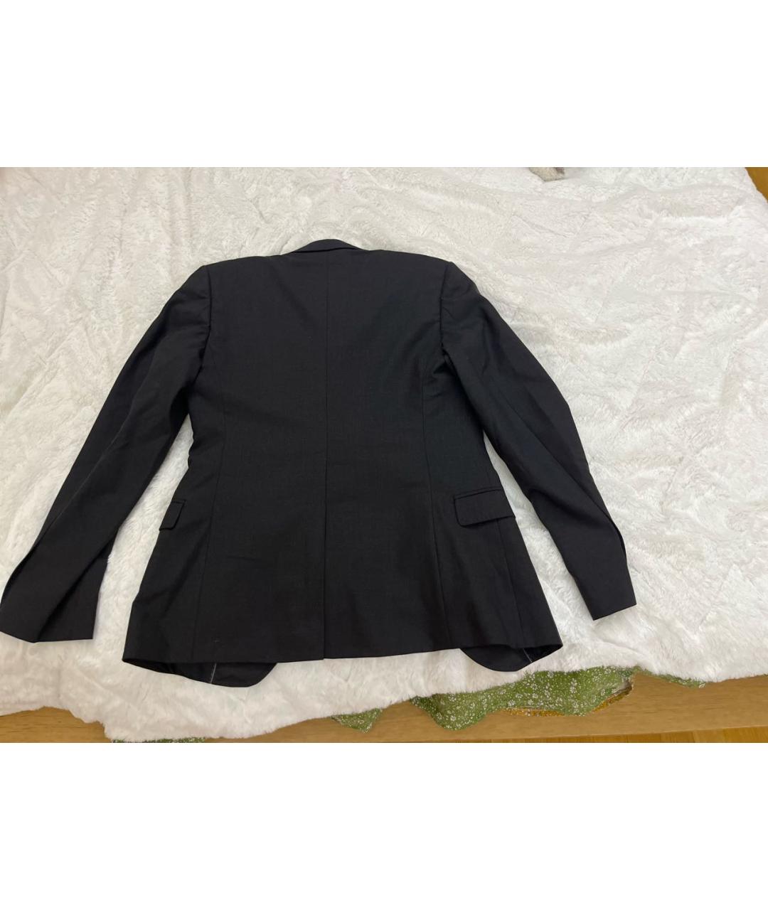 DOLCE&GABBANA Черный шерстяной жакет/пиджак, фото 2