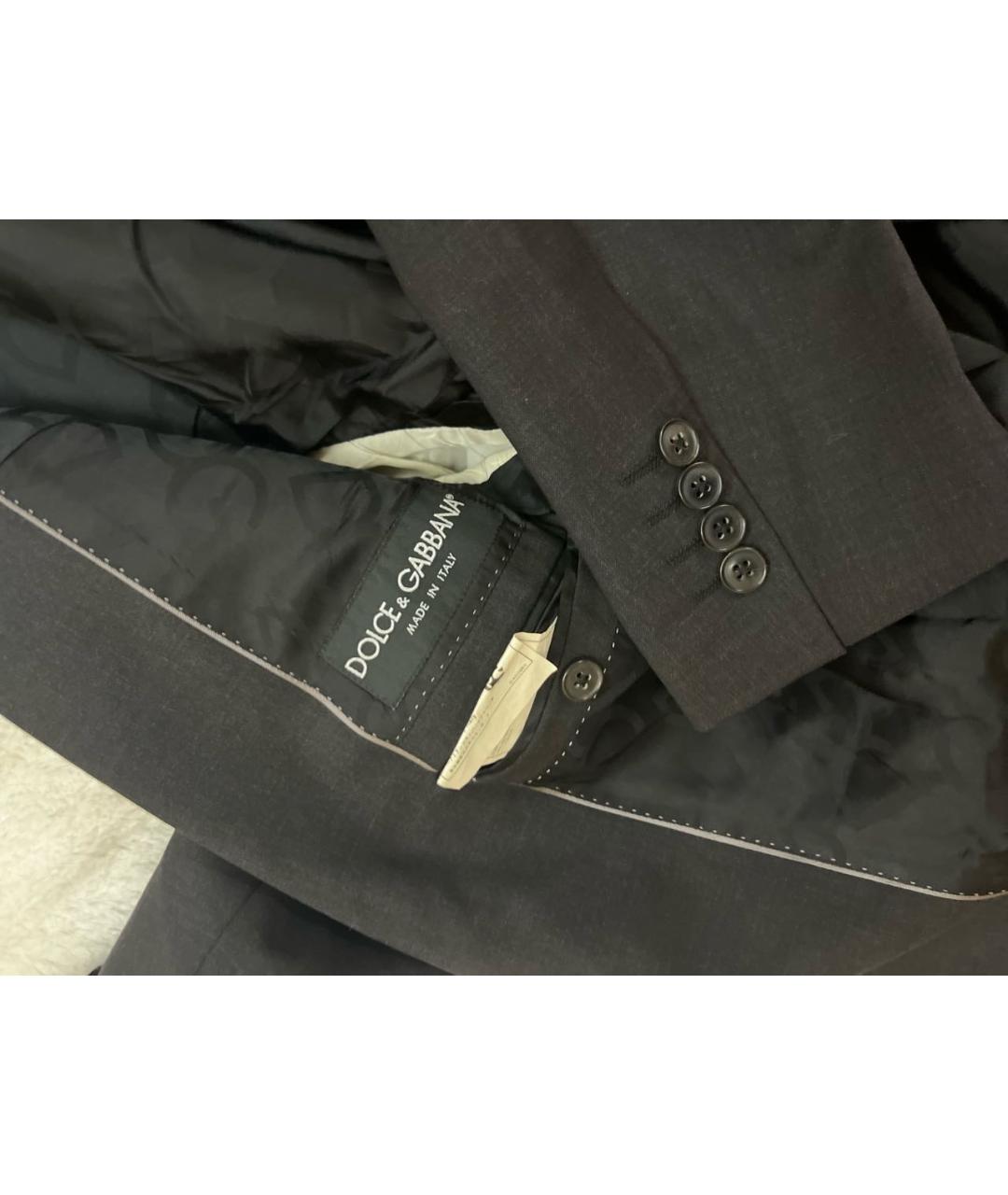 DOLCE&GABBANA Черный шерстяной жакет/пиджак, фото 4