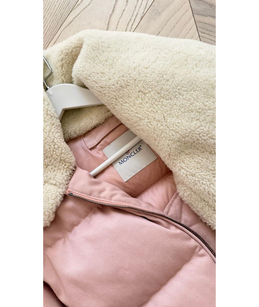 MONCLER Розовый пуховик, фото 2