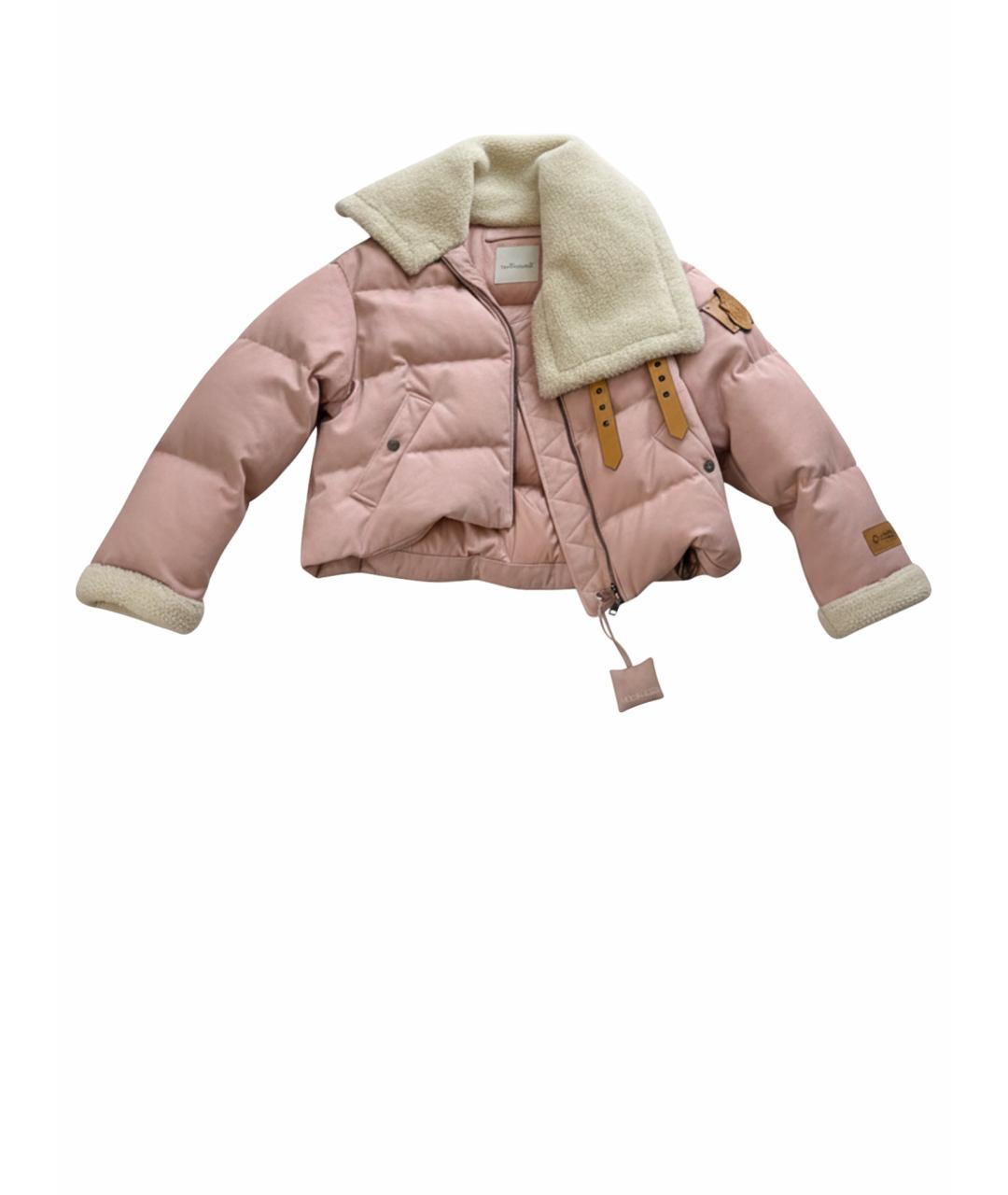 MONCLER Розовый пуховик, фото 1