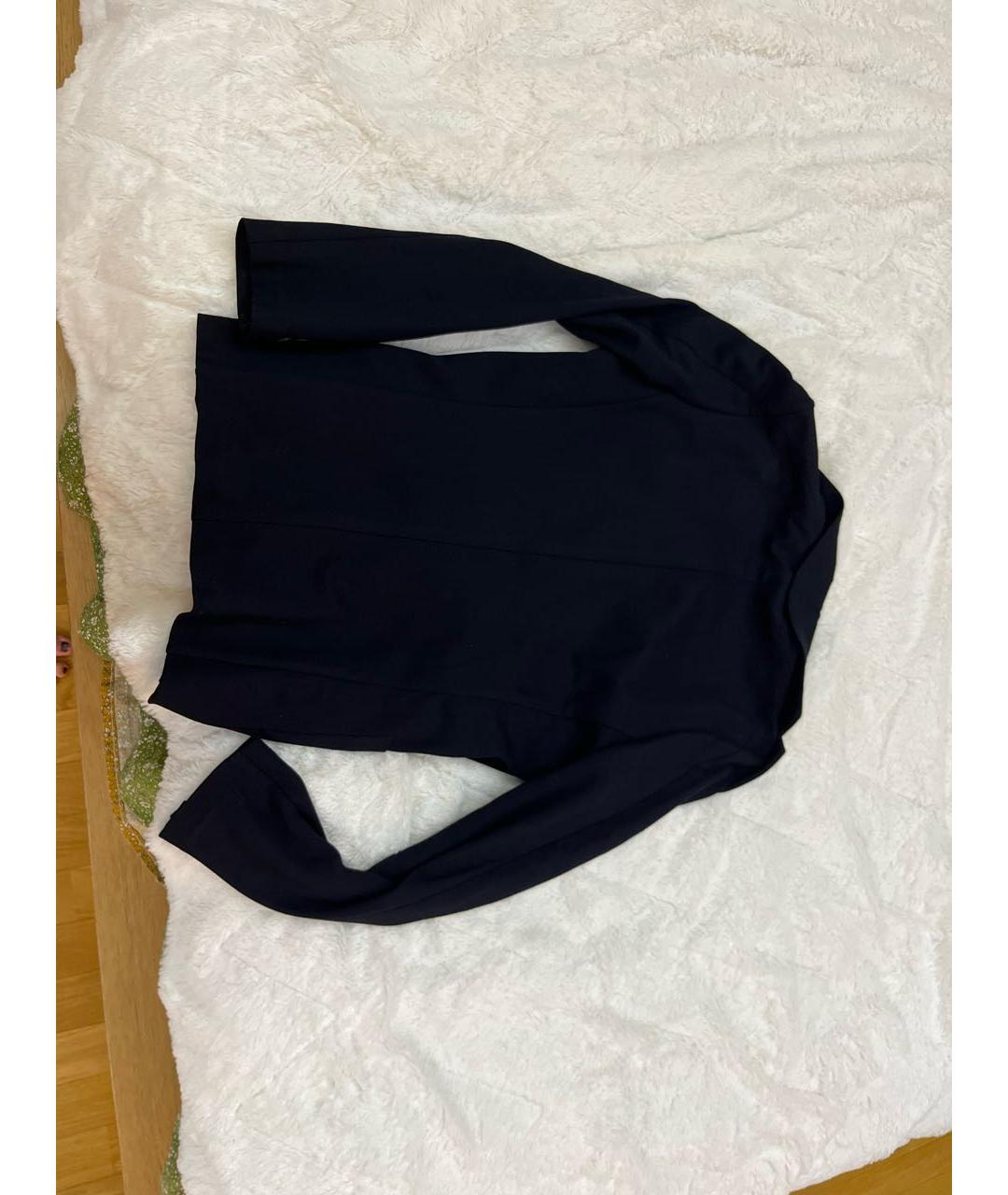 JIL SANDER Темно-синий вискозный кардиган, фото 2