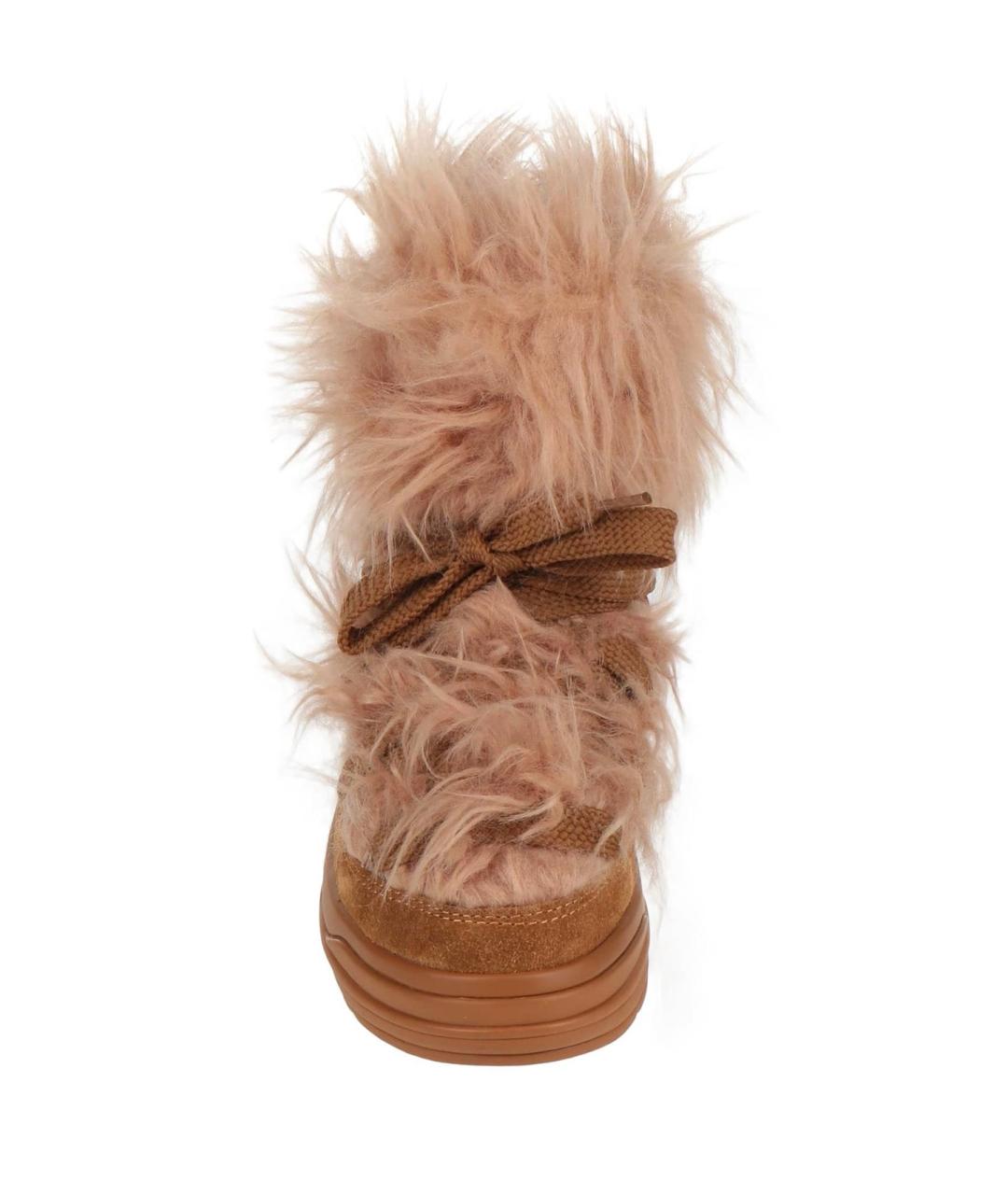 MONCLER Коричневые замшевые ботинки, фото 3