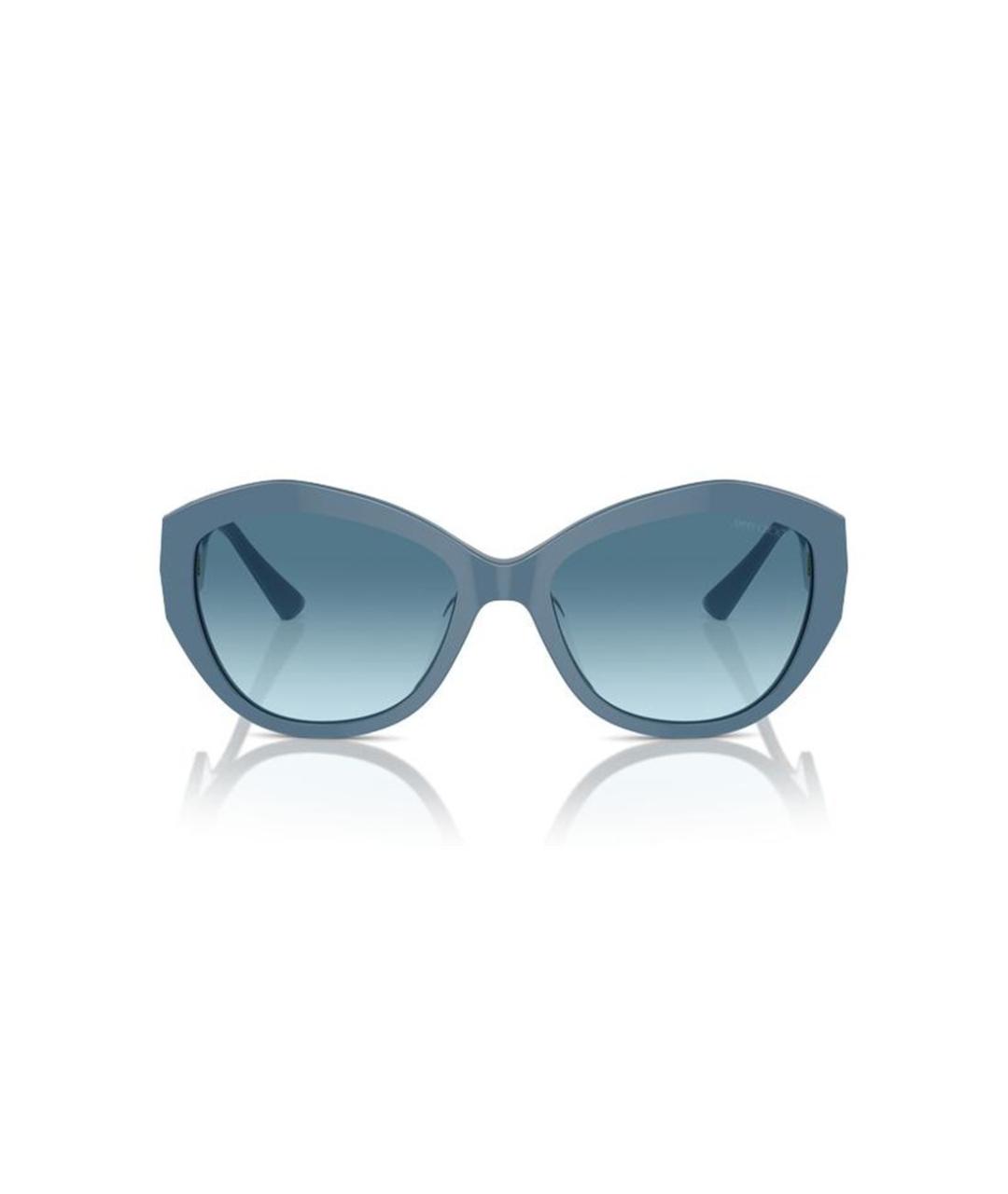 JIMMY CHOO Синие пластиковые солнцезащитные очки, фото 2