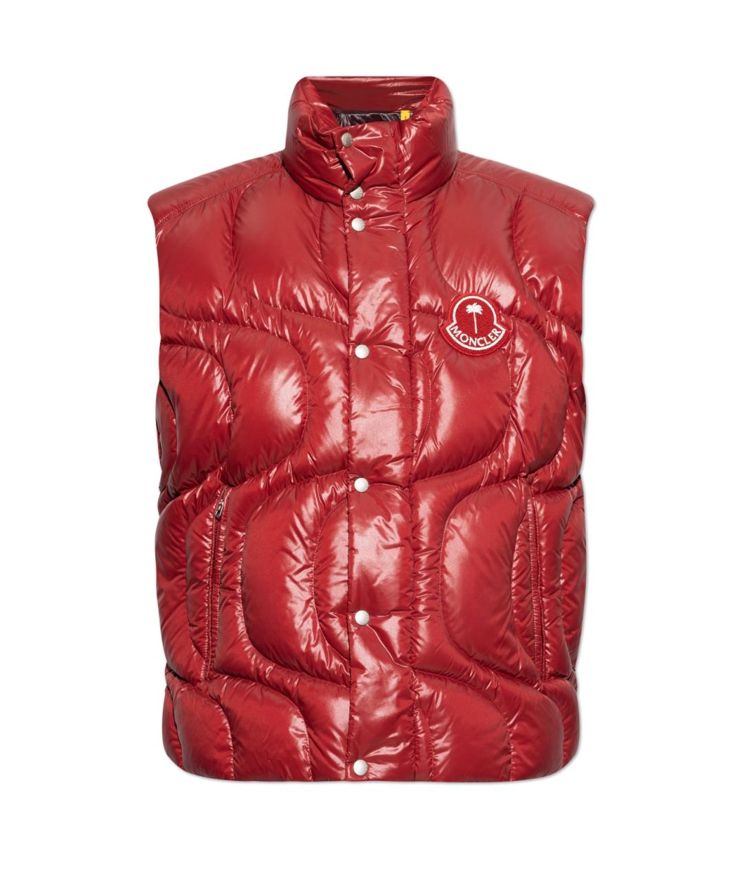 MONCLER Красный полиамидовый жилет, фото 9