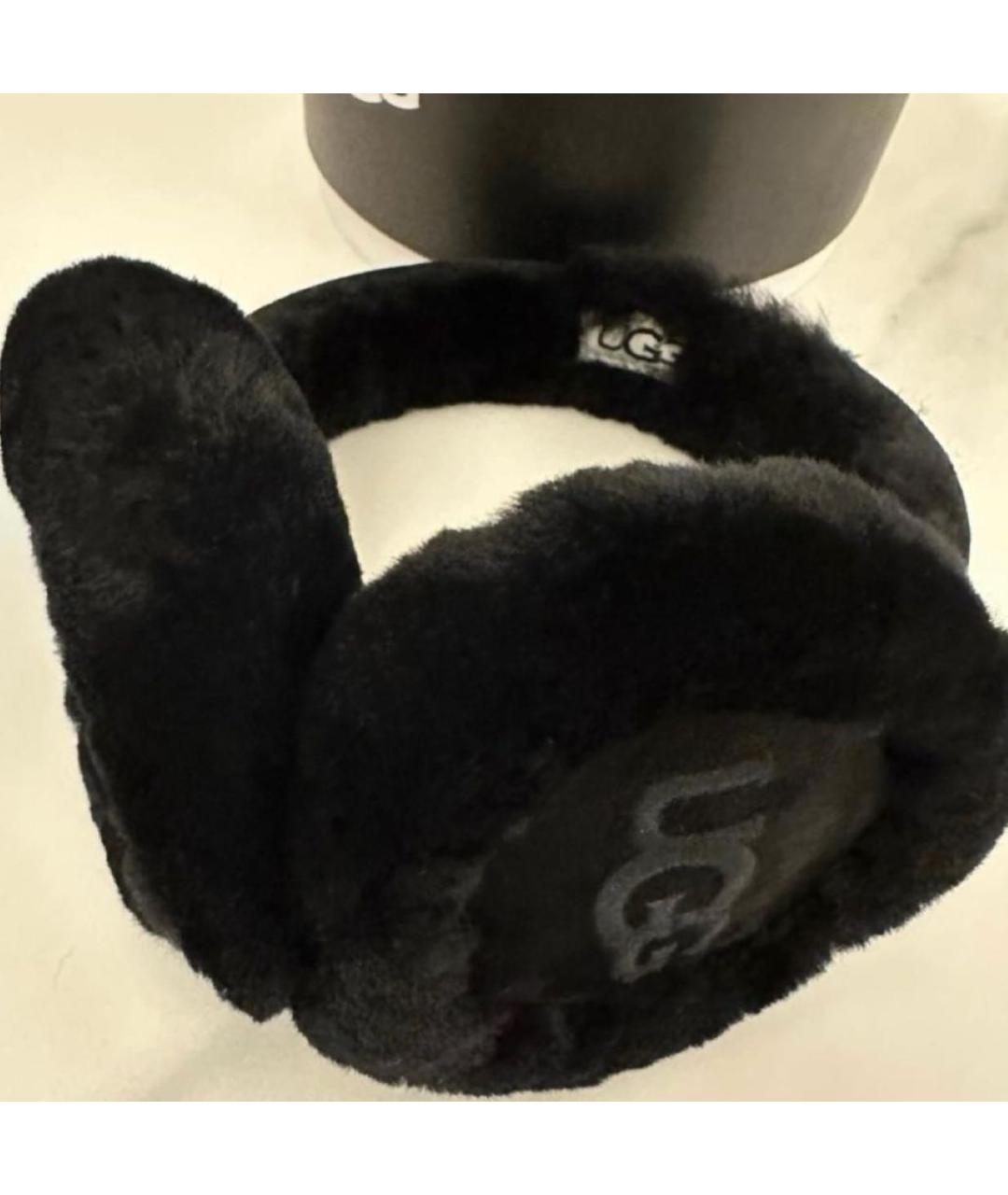 UGG AUSTRALIA Черные шерстяные наушники, фото 2
