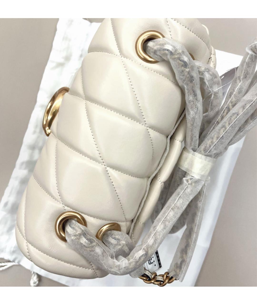 COACH Белая кожаная сумка через плечо, фото 8