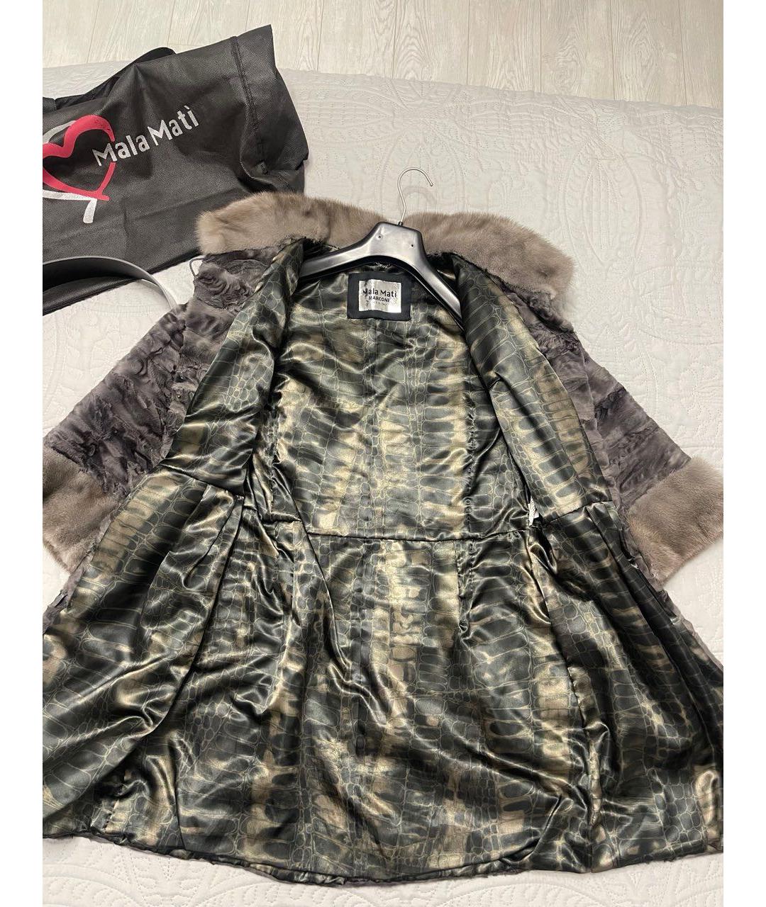 MALA MATI Серая шуба, фото 3