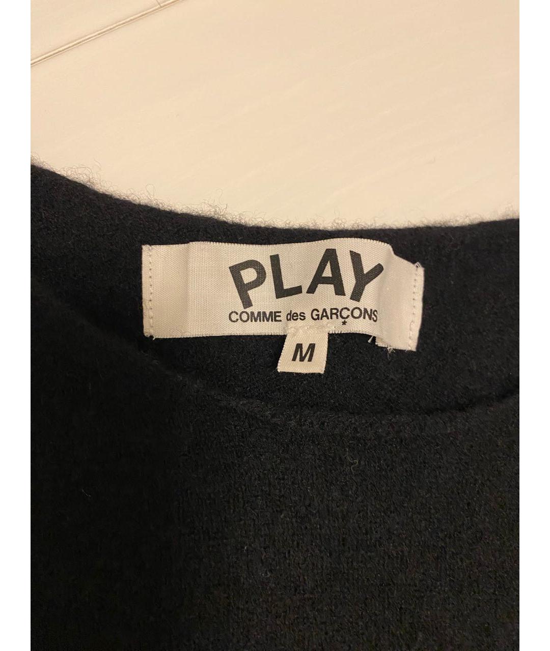 COMME DES GARÇONS PLAY Черный шерстяной джемпер / свитер, фото 3