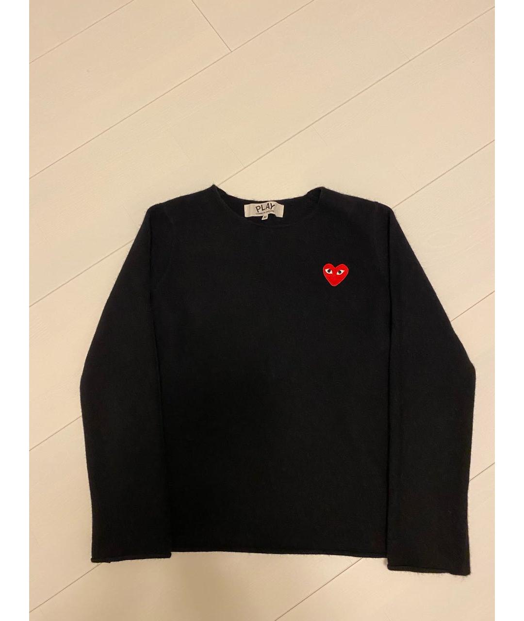 COMME DES GARÇONS PLAY Черный шерстяной джемпер / свитер, фото 5