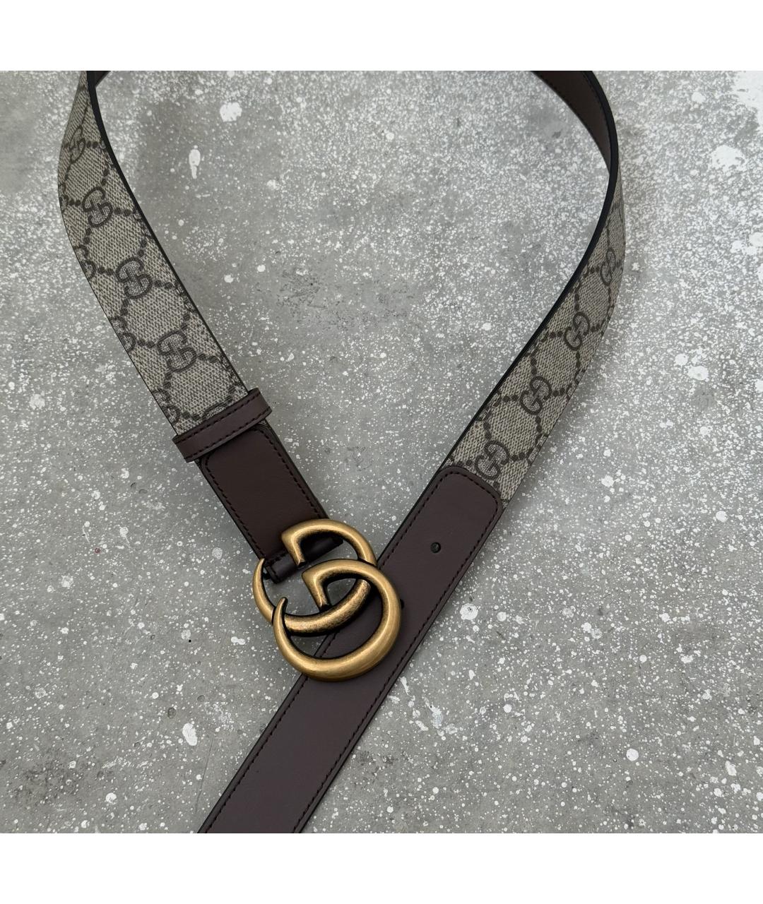 GUCCI Коричневый кожаный ремень, фото 8