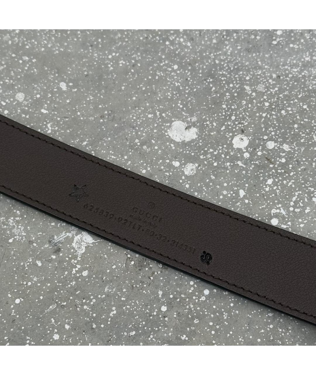 GUCCI Коричневый кожаный ремень, фото 5