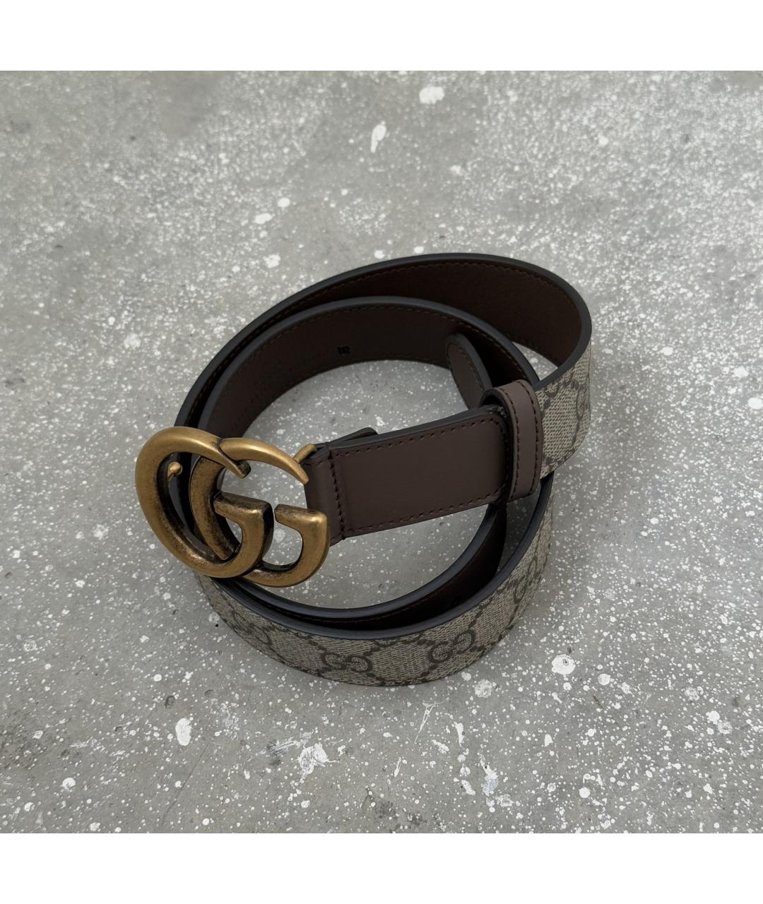 GUCCI Коричневый кожаный ремень, фото 7