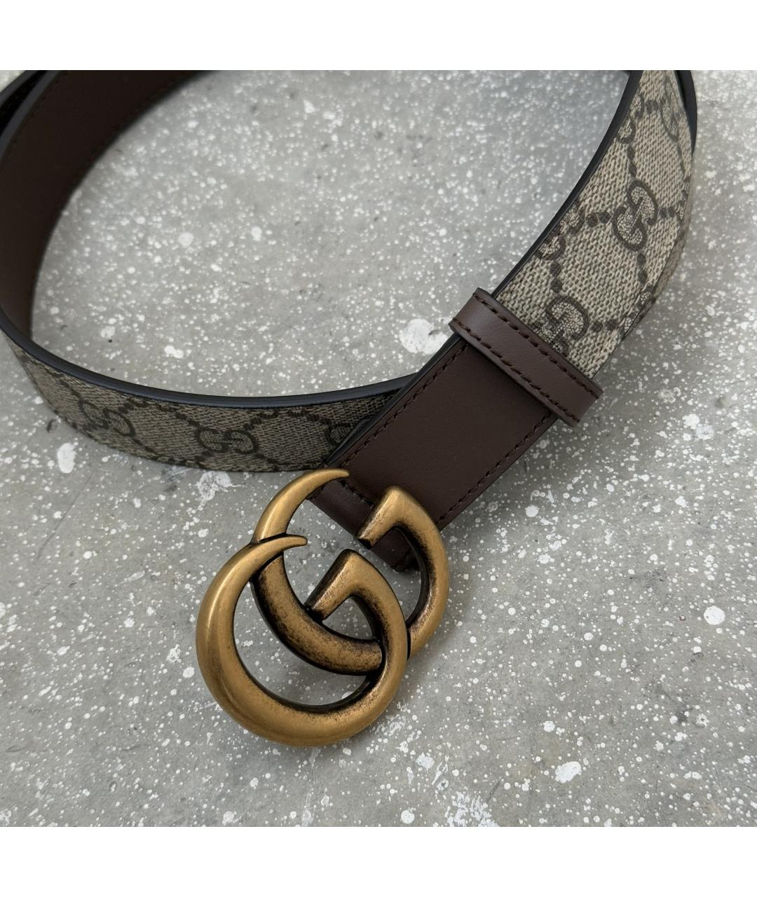 GUCCI Коричневый кожаный ремень, фото 4