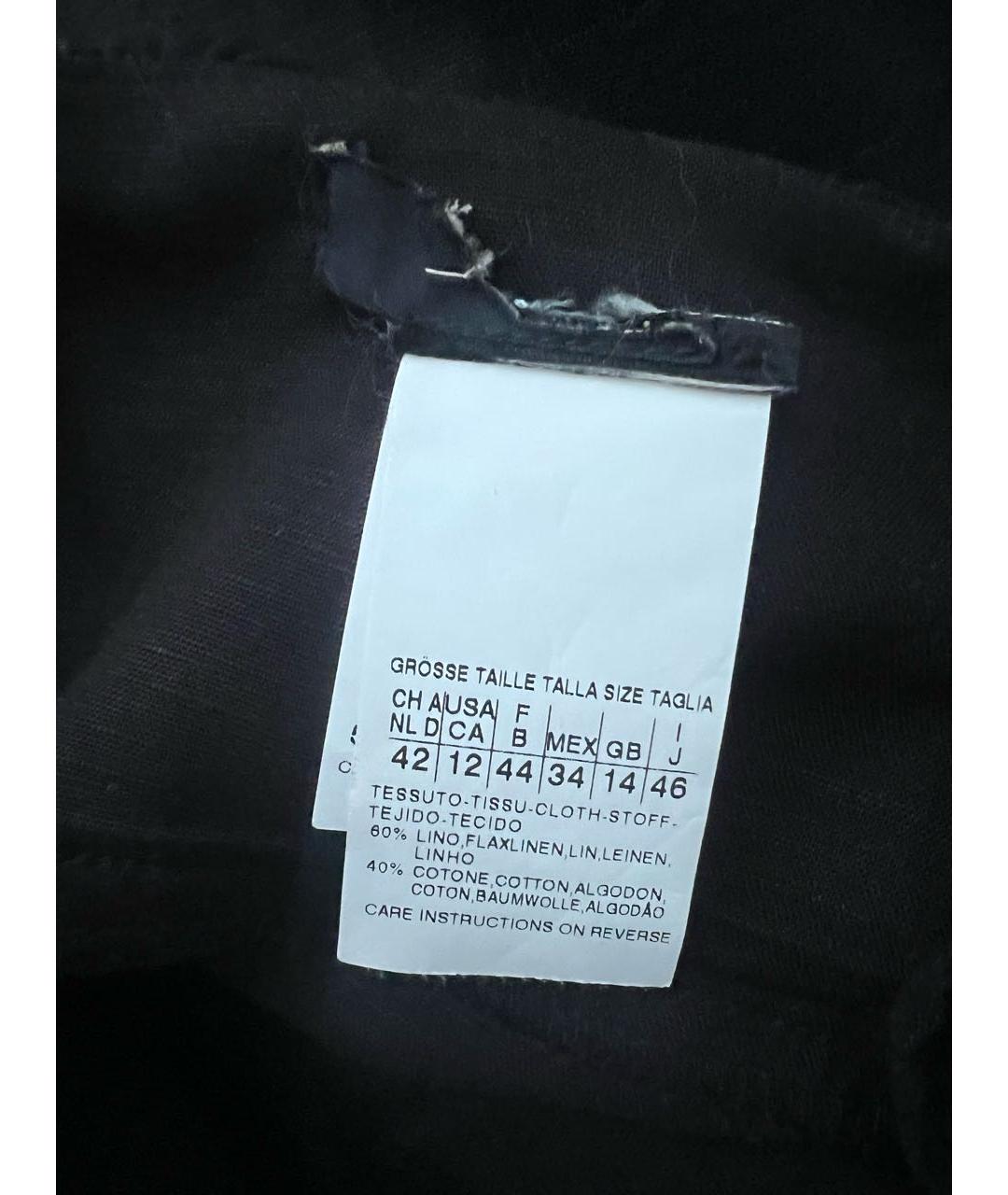 WEEKEND MAX MARA Черный льняной сарафан, фото 3
