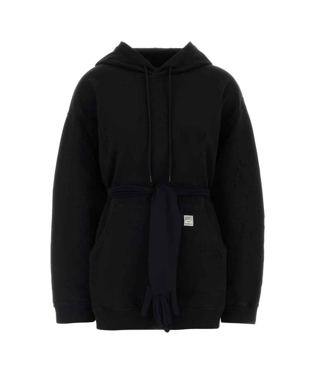 MM6 MAISON MARGIELA Черное хлопковое платье, фото 1