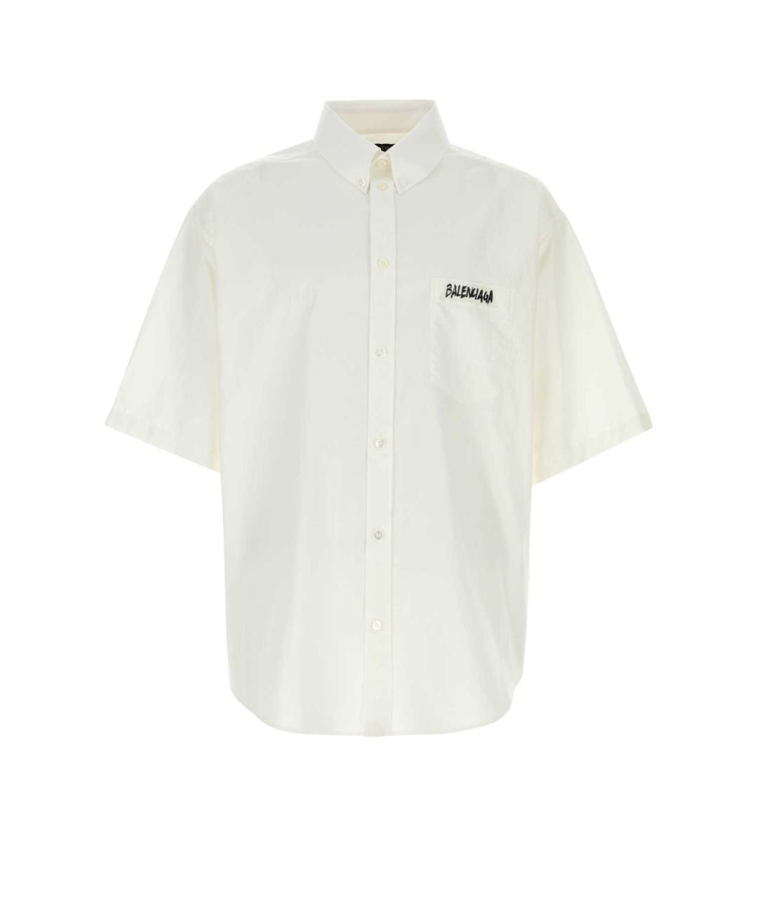 BALENCIAGA Белая хлопковая кэжуал рубашка, фото 1