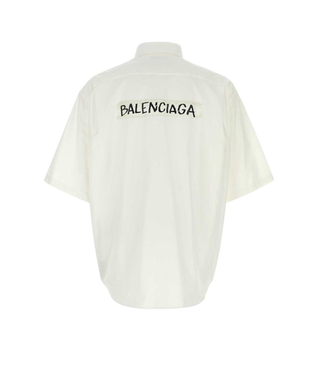 BALENCIAGA Белая хлопковая кэжуал рубашка, фото 2