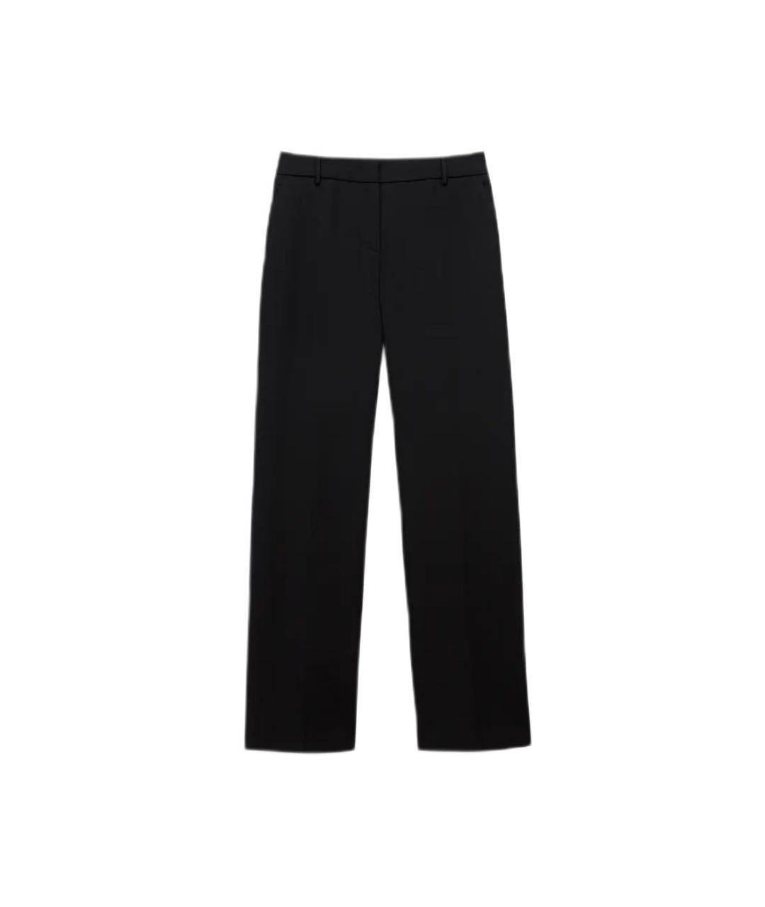 BLUMARINE Черные шерстяные брюки широкие, фото 1