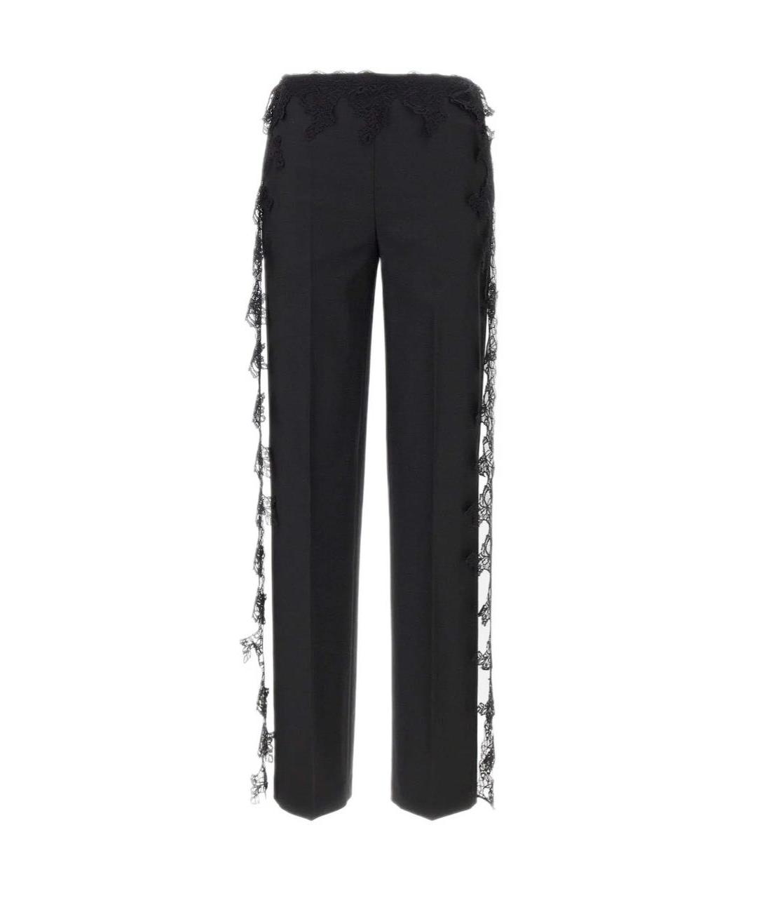 BLUMARINE Черные полиэстеровые брюки узкие, фото 1