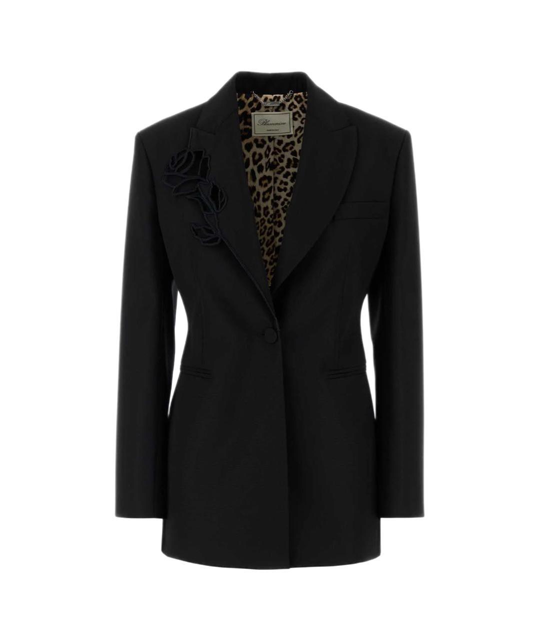 BLUMARINE Черный шерстяной жакет/пиджак, фото 1