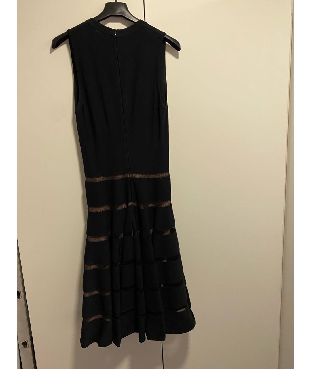 ALAIA Черное вискозное коктейльное платье, фото 2
