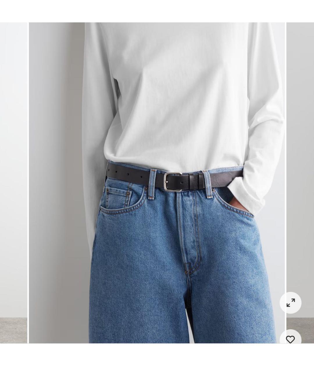 COS Голубые деним шорты, фото 2