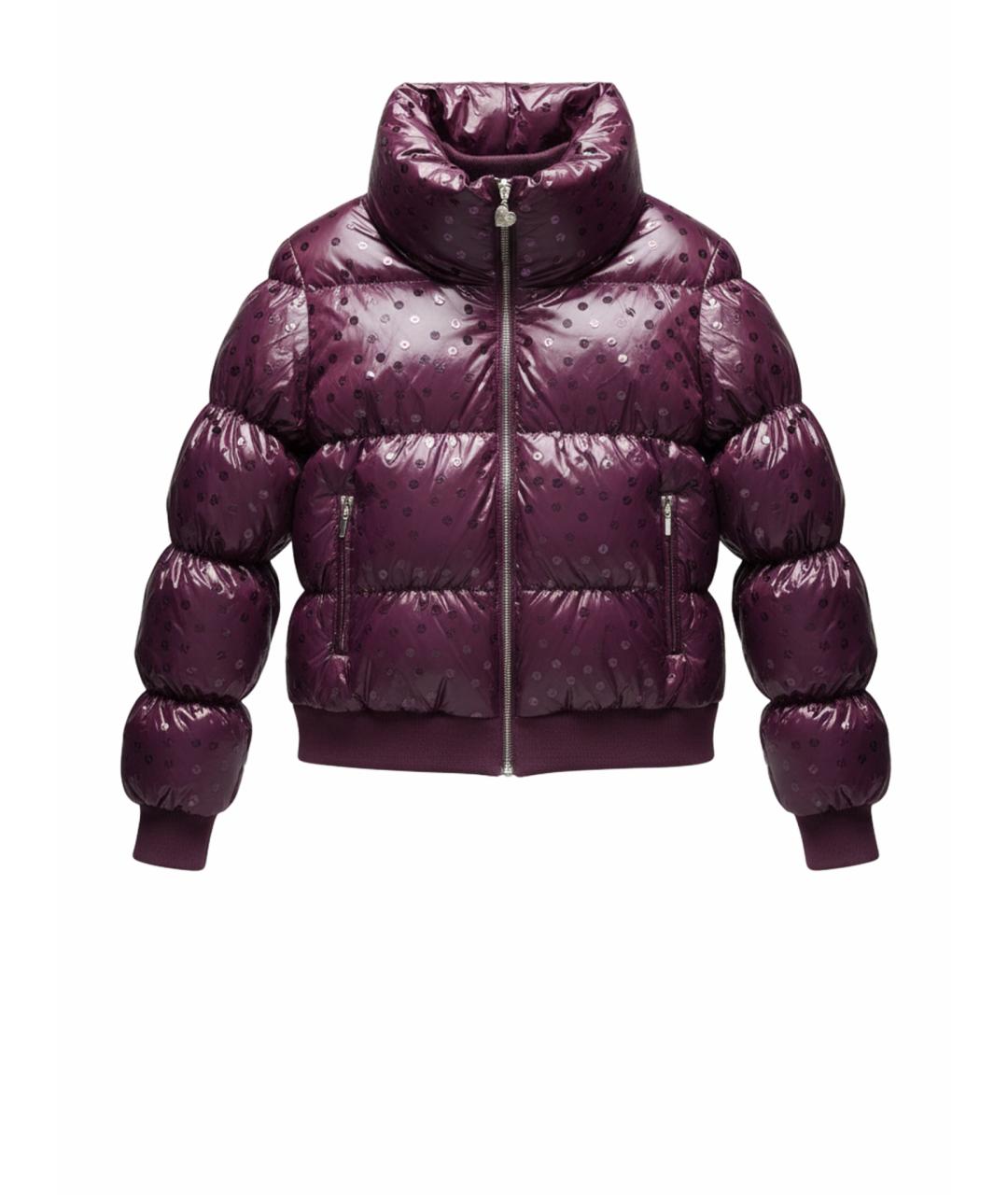 LOVE MOSCHINO Бордовый полиамидовый пуховик, фото 1
