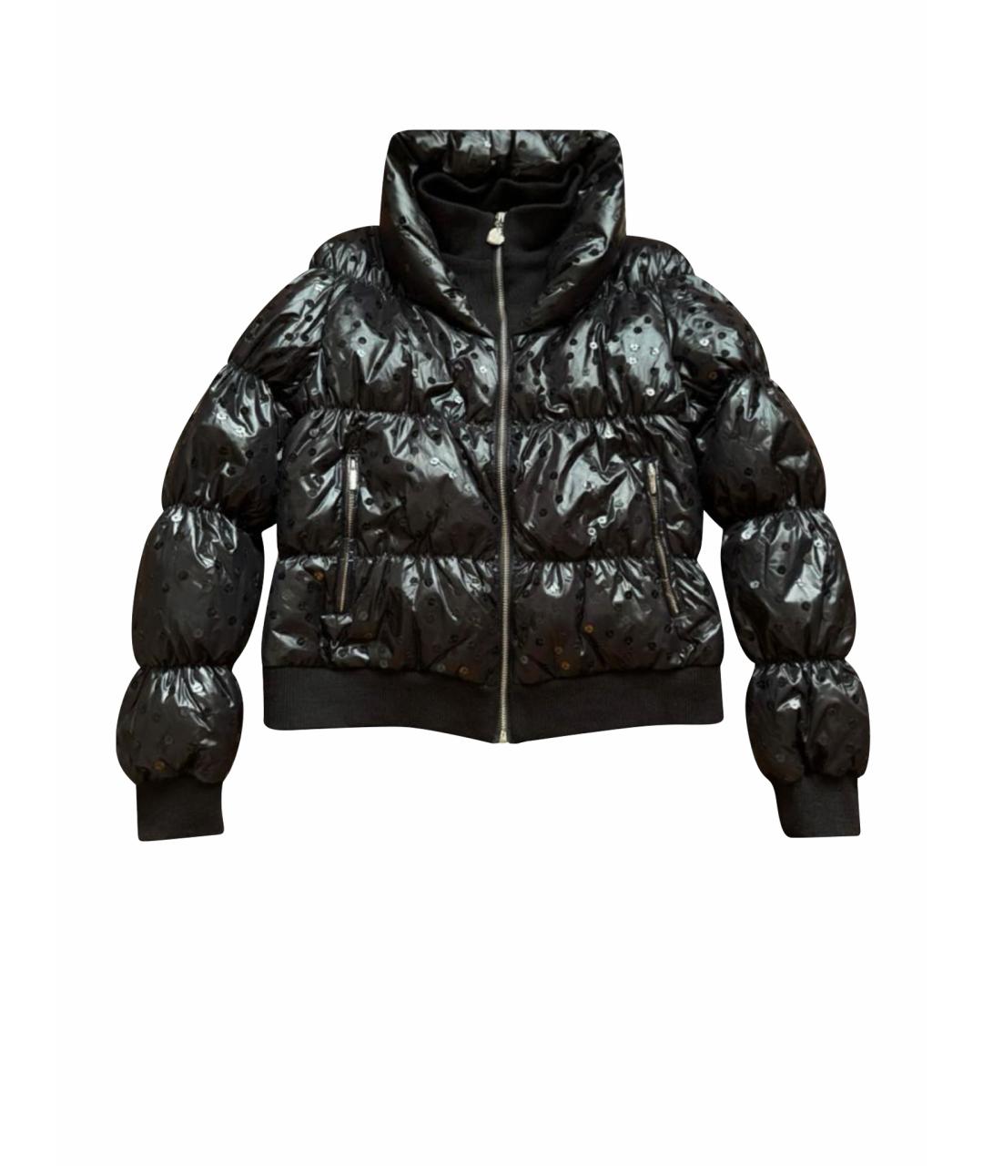 LOVE MOSCHINO Черный полиамидовый пуховик, фото 1