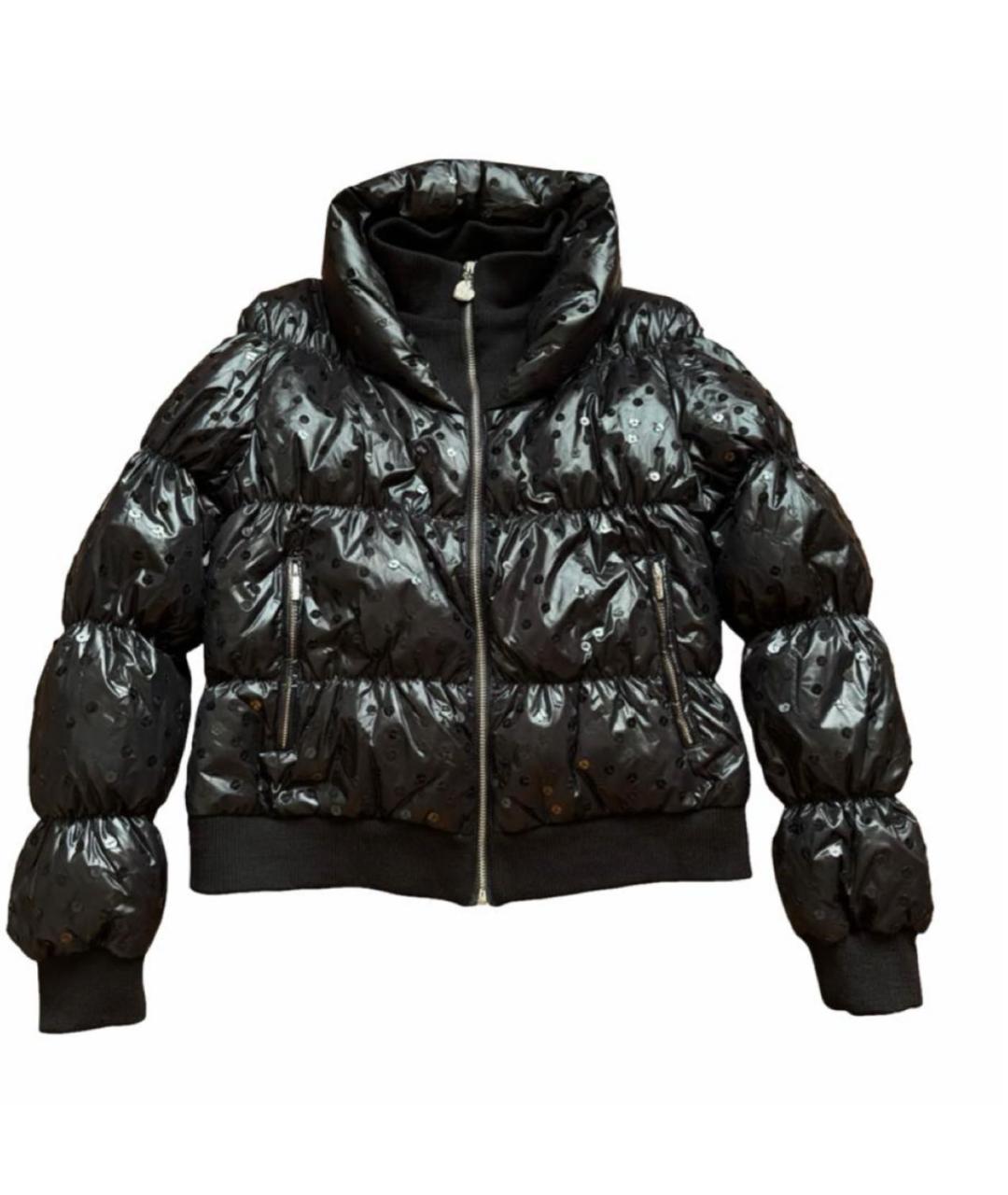 LOVE MOSCHINO Черный полиамидовый пуховик, фото 9