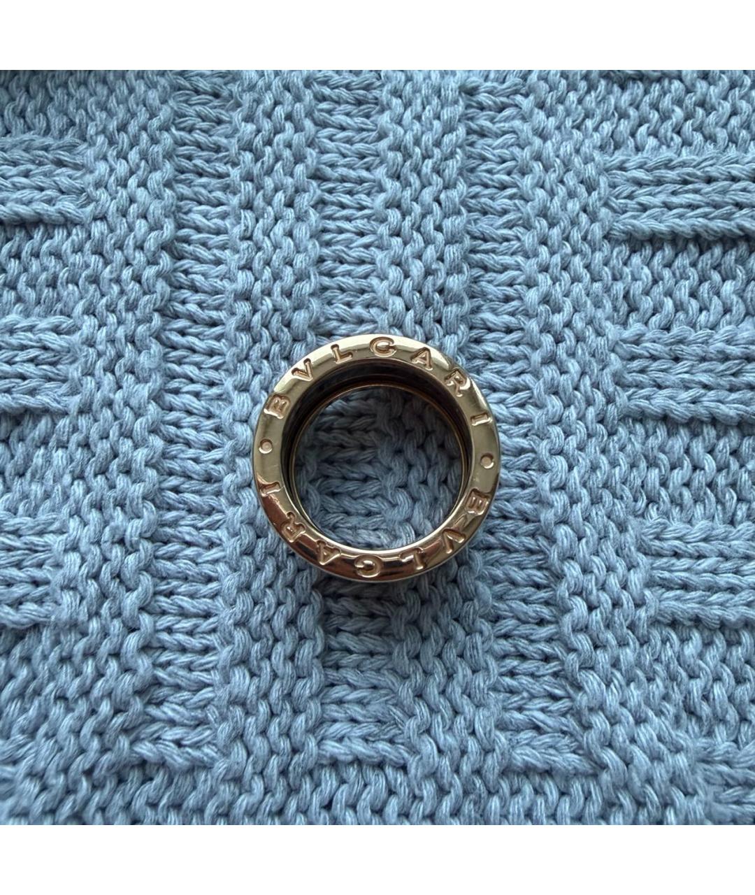 BVLGARI Черное кольцо из розового золота, фото 6