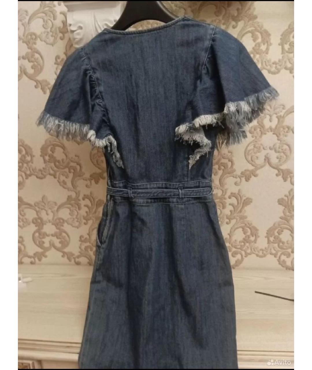 #MUMOFSIX Синее хлопковое повседневное платье, фото 2