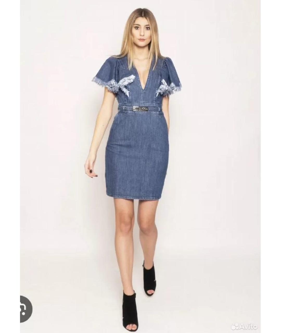 #MUMOFSIX Синее хлопковое повседневное платье, фото 5